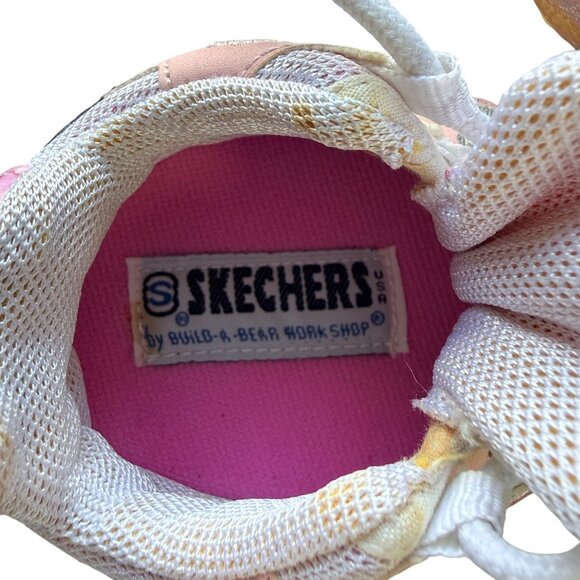 Skechers Build-A-Bear Kids Sneakers Pink Mesh Glitter Lace-Up - Picture 5 of 5